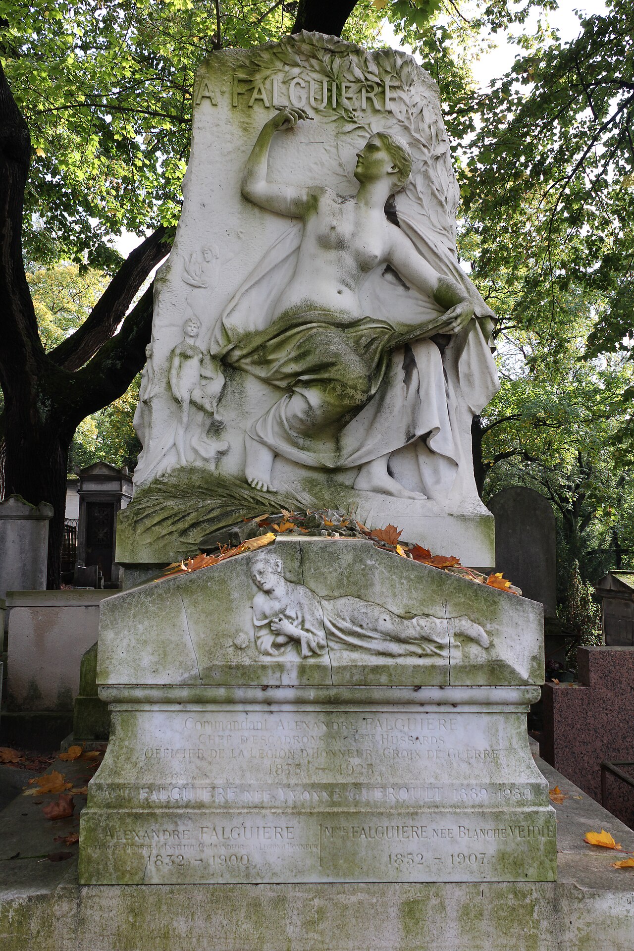 Alexandre Falguière's grave by Laurent Marqueste