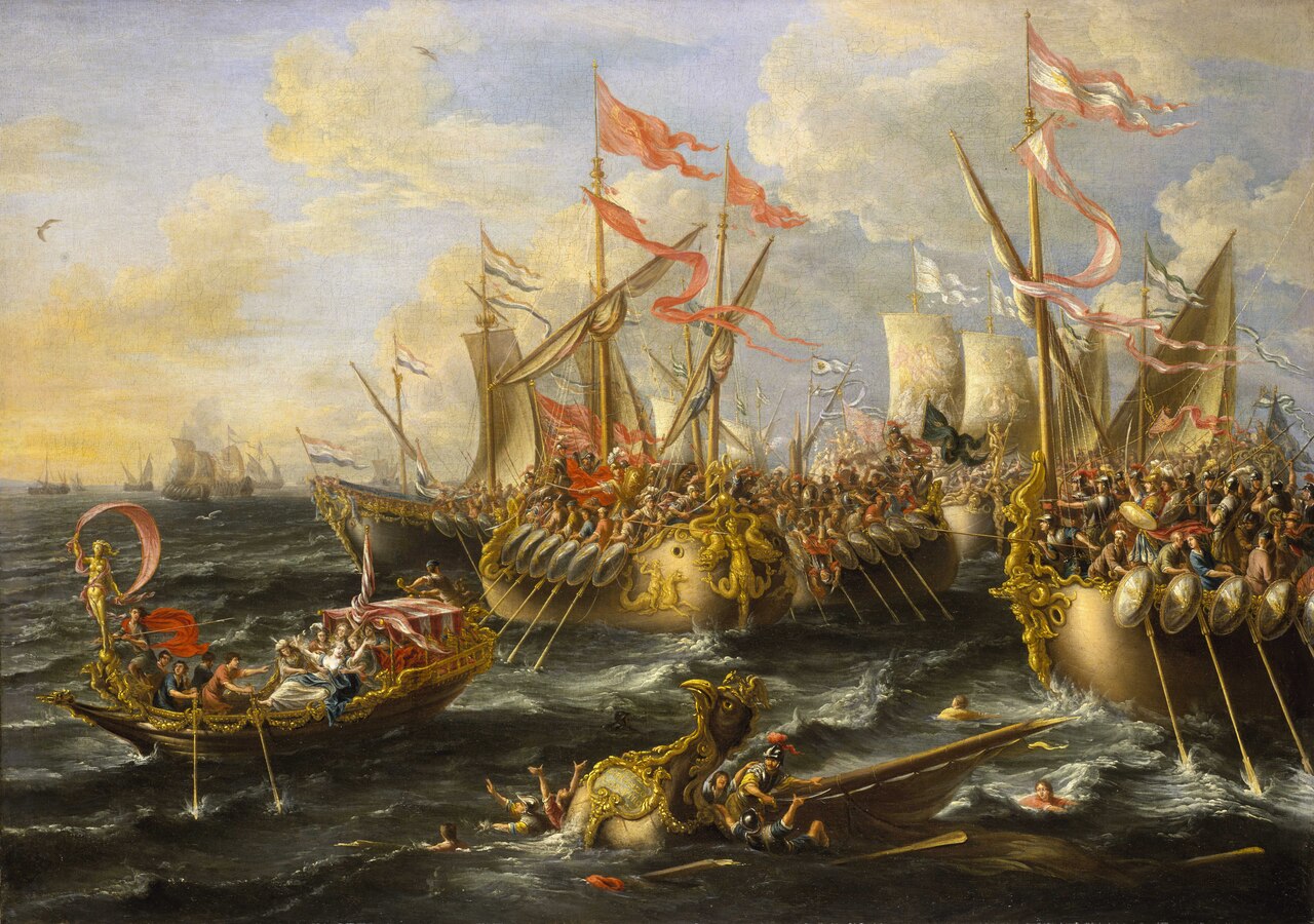 The Battle of Actium, 2 September 31BC by Laureys a Castro
