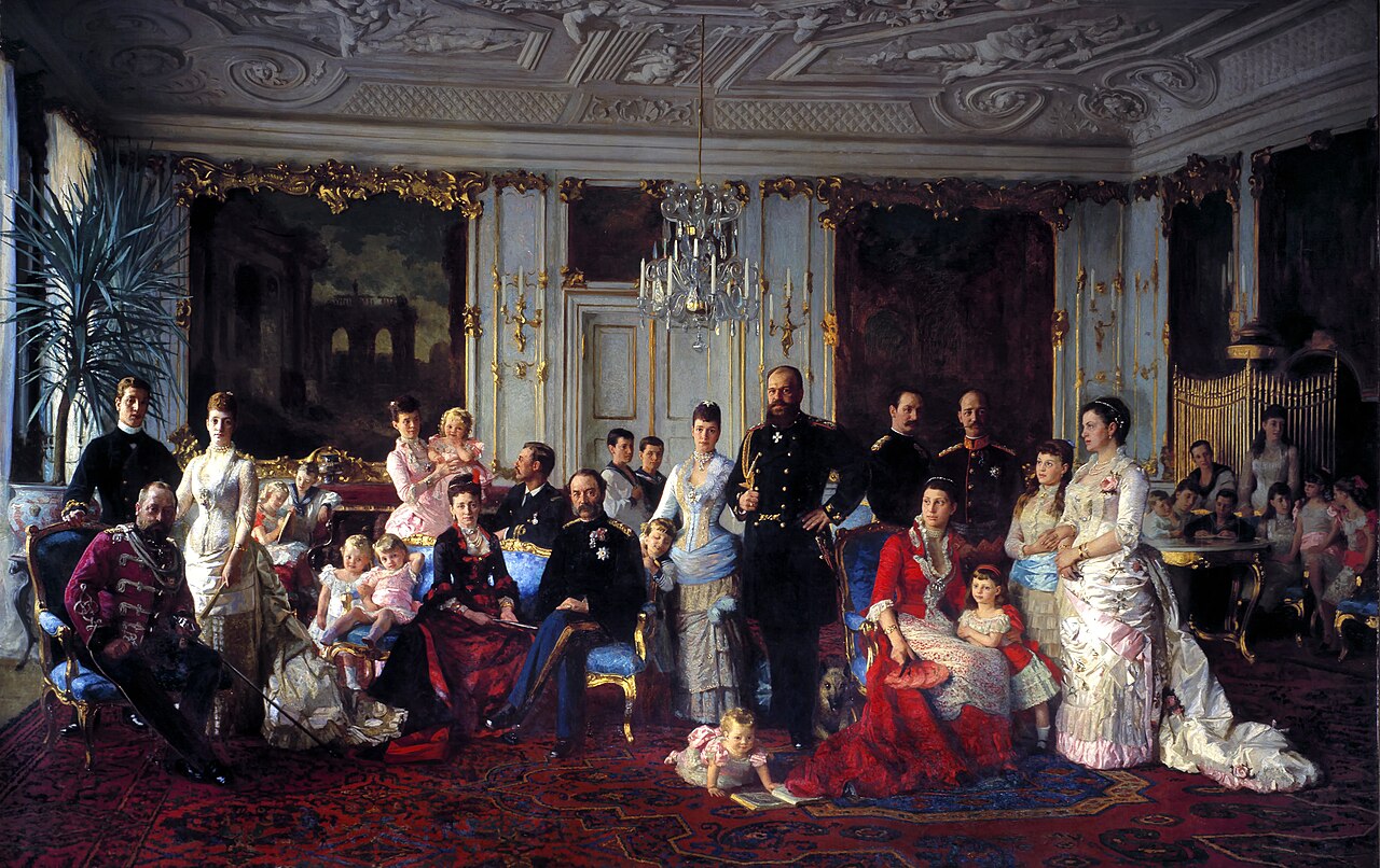Christian IX of Denmark with his family by Laurits Tuxen