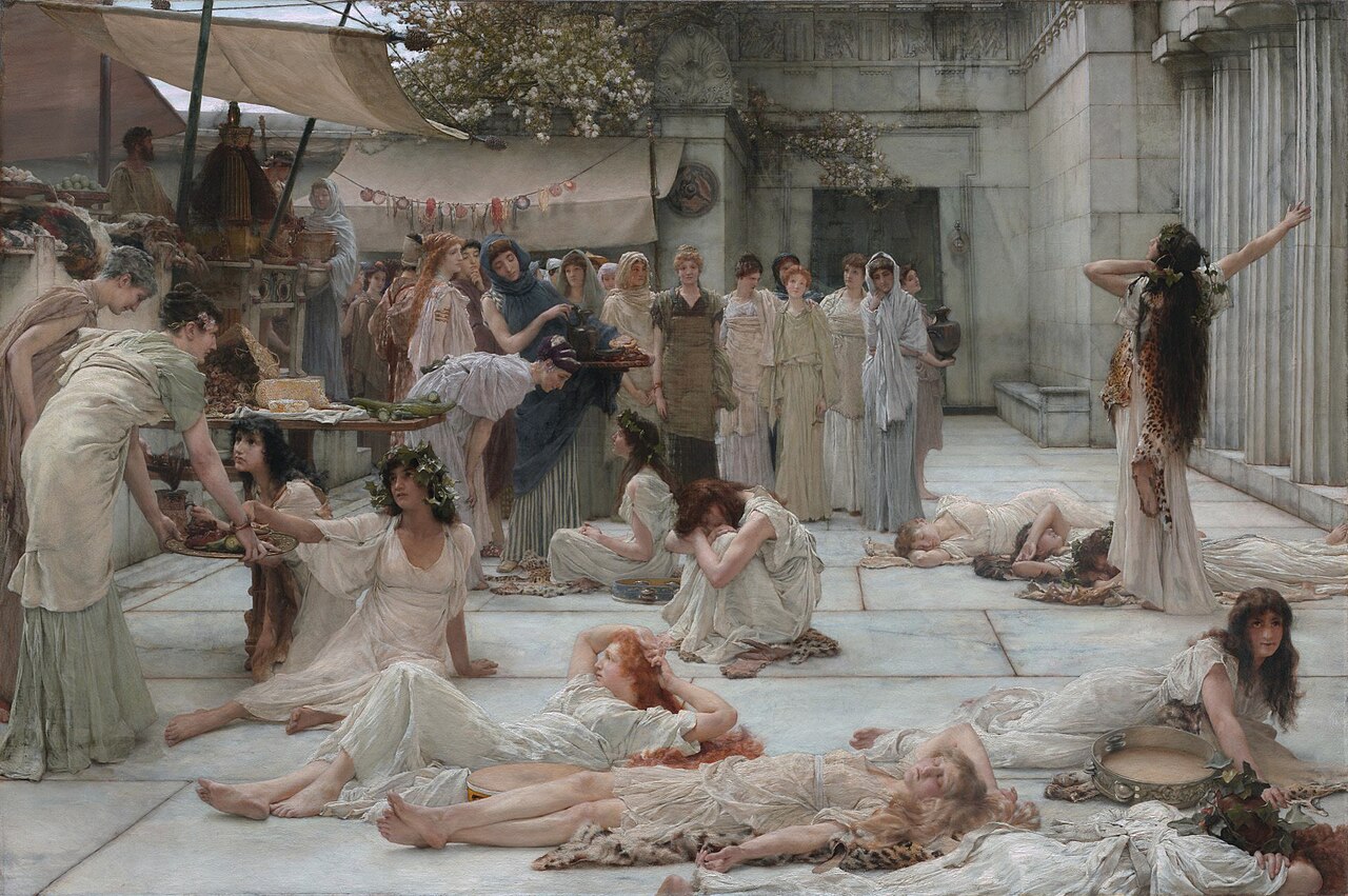 The women of Amphissa by Lawrence Alma-Tadema