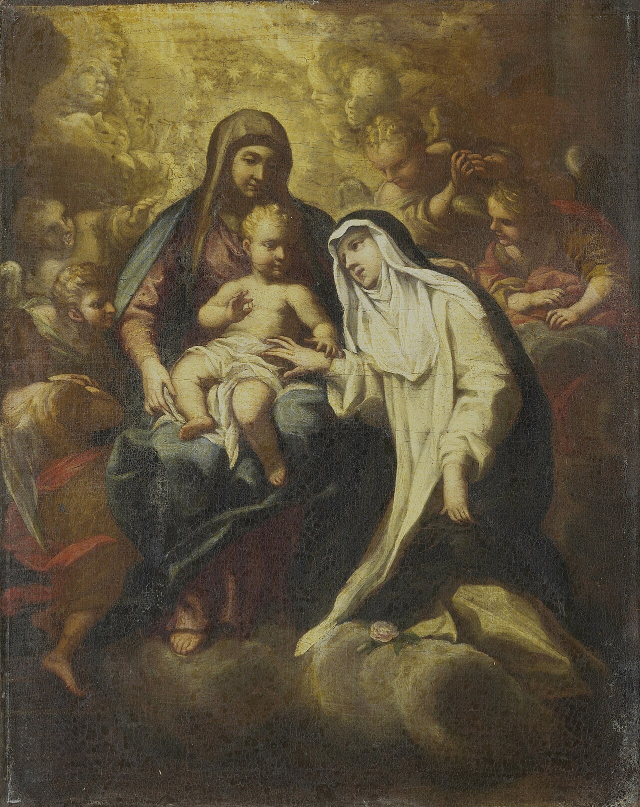 The Mystic Marriage of St Rose of Lima by Lazzaro Baldi