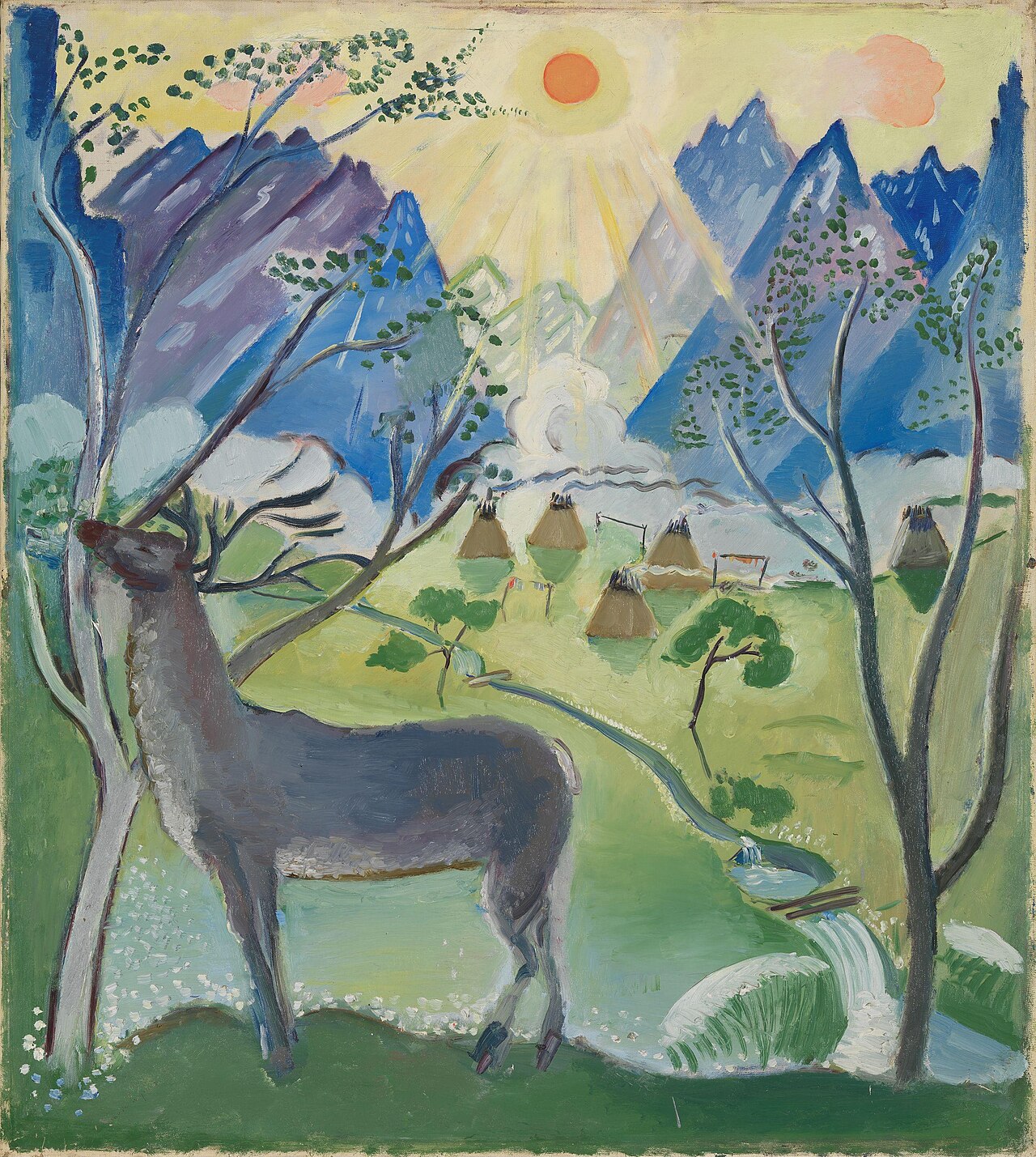 Painting by Leander Engström