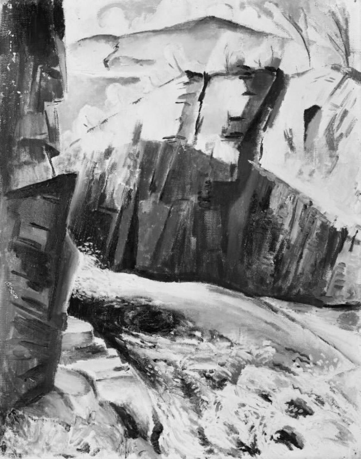 The Waterfall in the Ravine by Leander Engström