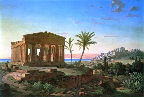 The Concordia-Temple of Agrigento by Leo von Klenze