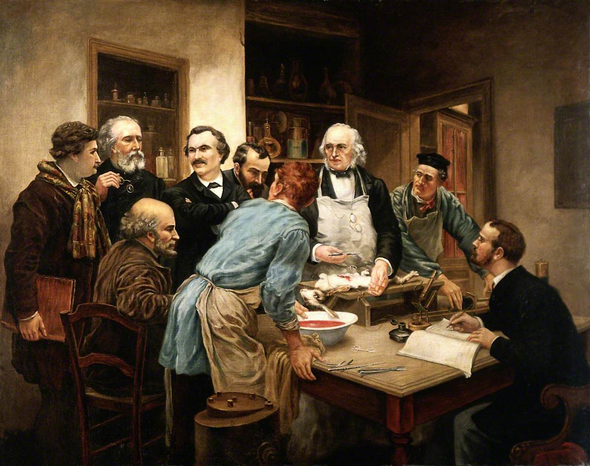 Claude Bernard and His Pupils by Léon Augustin Lhermitte