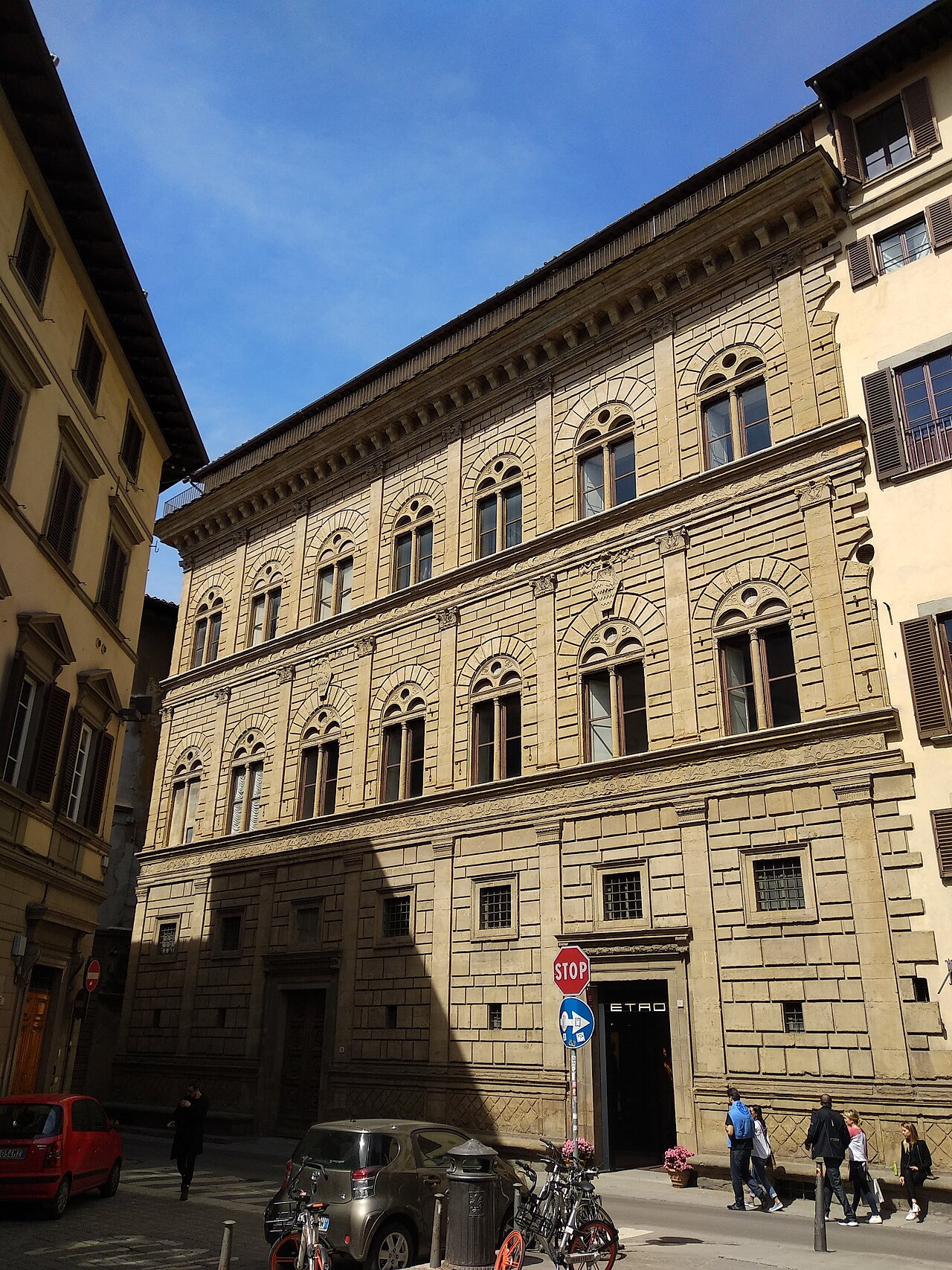Facade of Palazzo Rucellai by Leon Battista Alberti