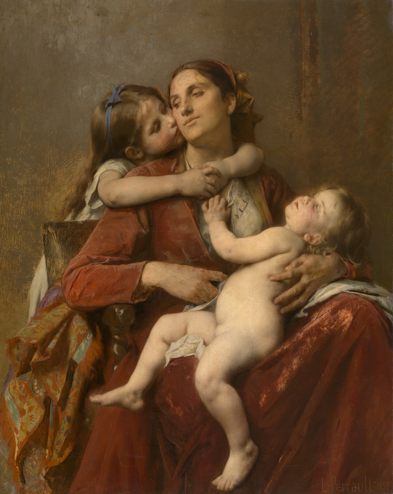 Mother's Happiness by Léon Bazille Perrault