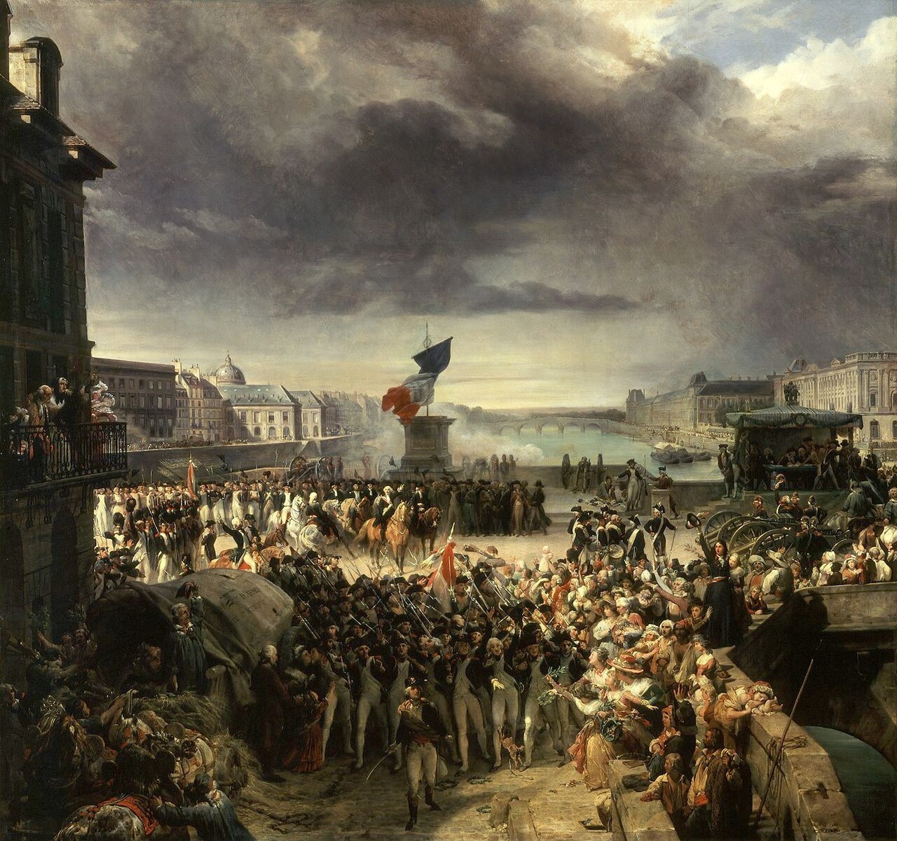 The National Guard of Paris Departs for the Army by Léon Cogniet