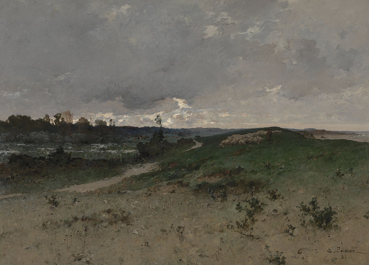 Landscape near Saint-Jean-le-Thomas (Normandy) by Léon Germain Pelouse