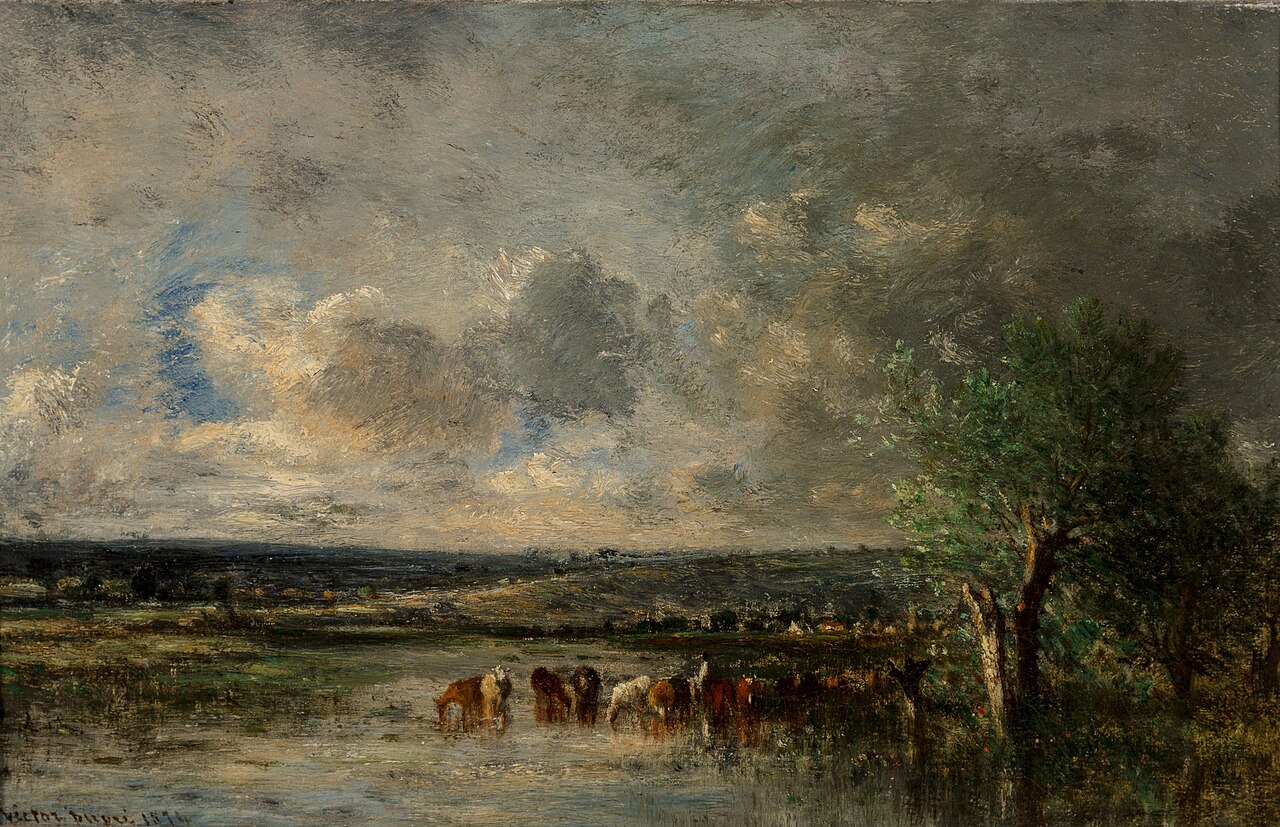 Flooded Pasture by Léon-Victor Dupré