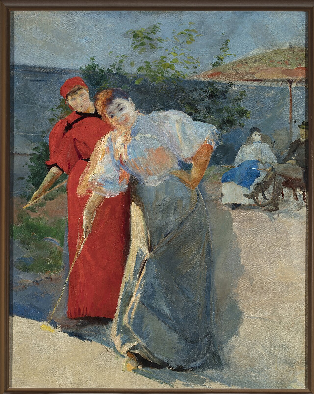 A game of croquet. by Leon Wyczółkowski