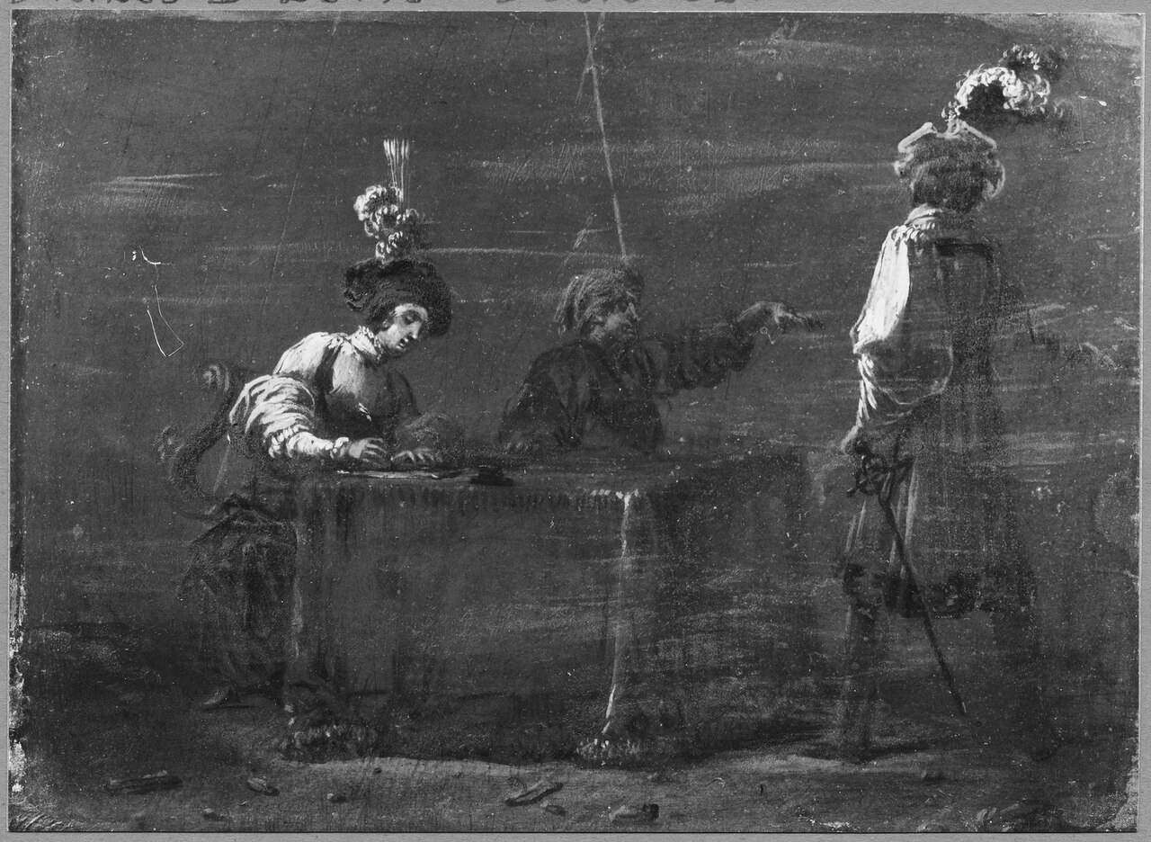 Company around a Table by Leonaert Bramer