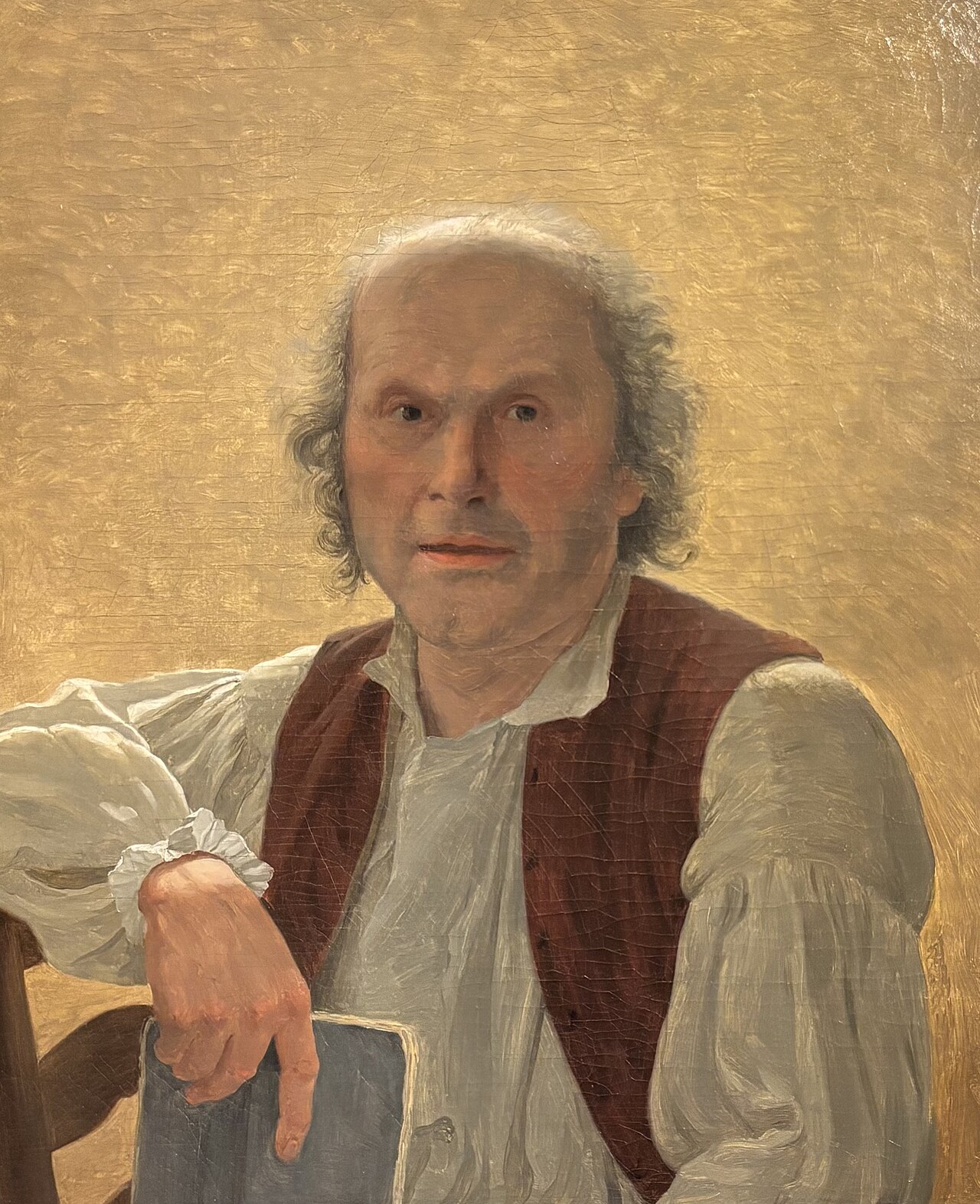 Selfportrait at mature age by Léonard Defrance