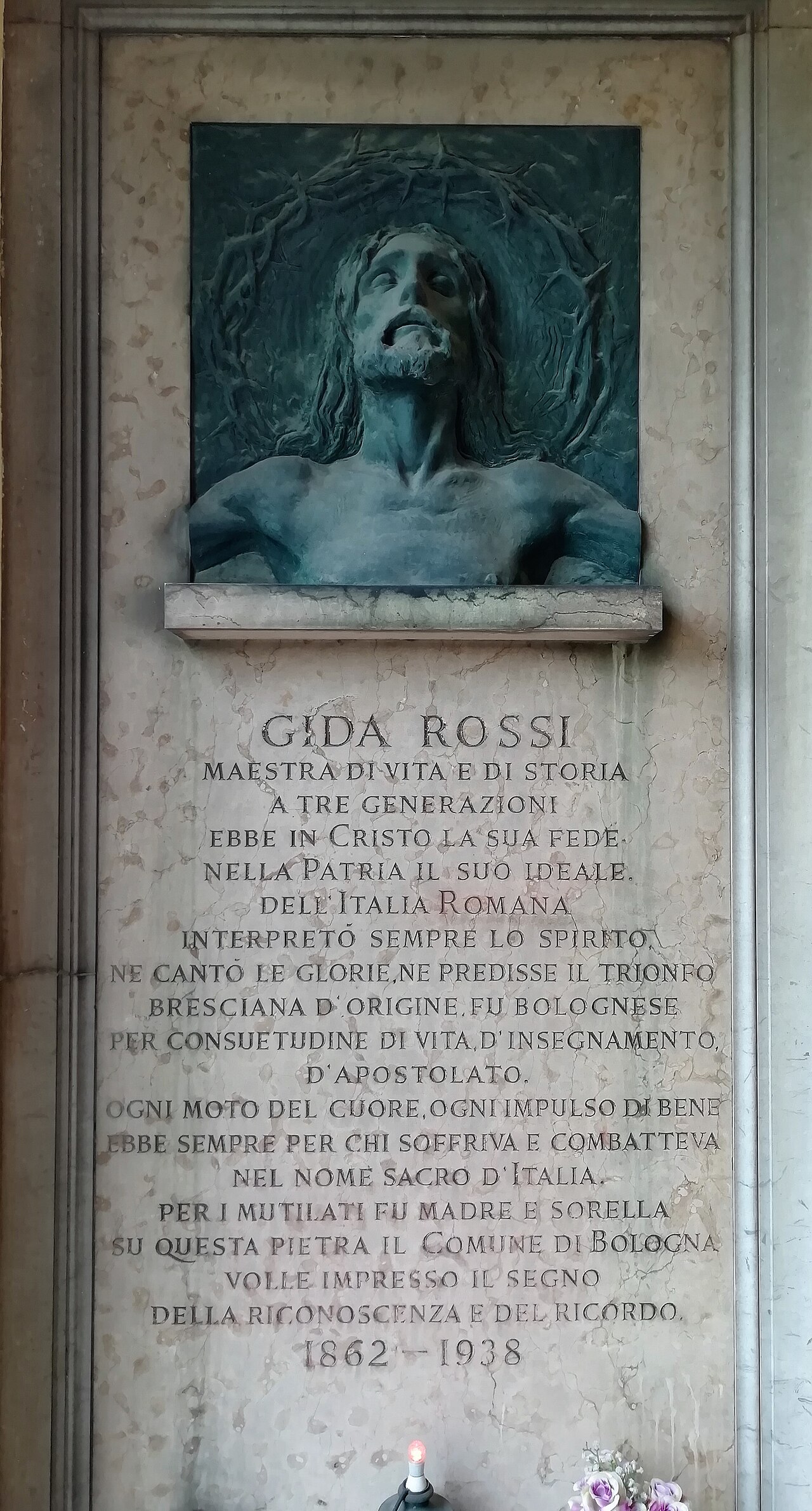 Grave of Rossi by Leonardo Bistolfi