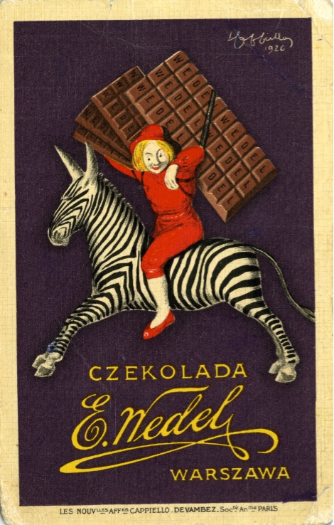 A Boy on a Zebra by Leonetto Cappiello