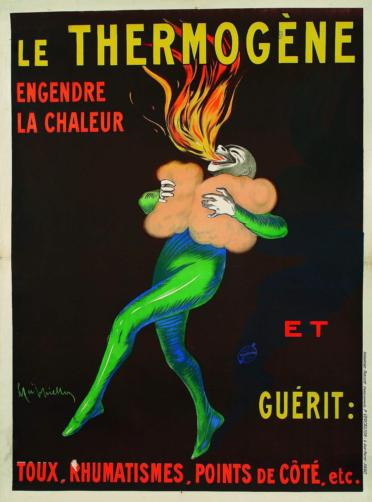 Thermogène warms you up. by Leonetto Cappiello