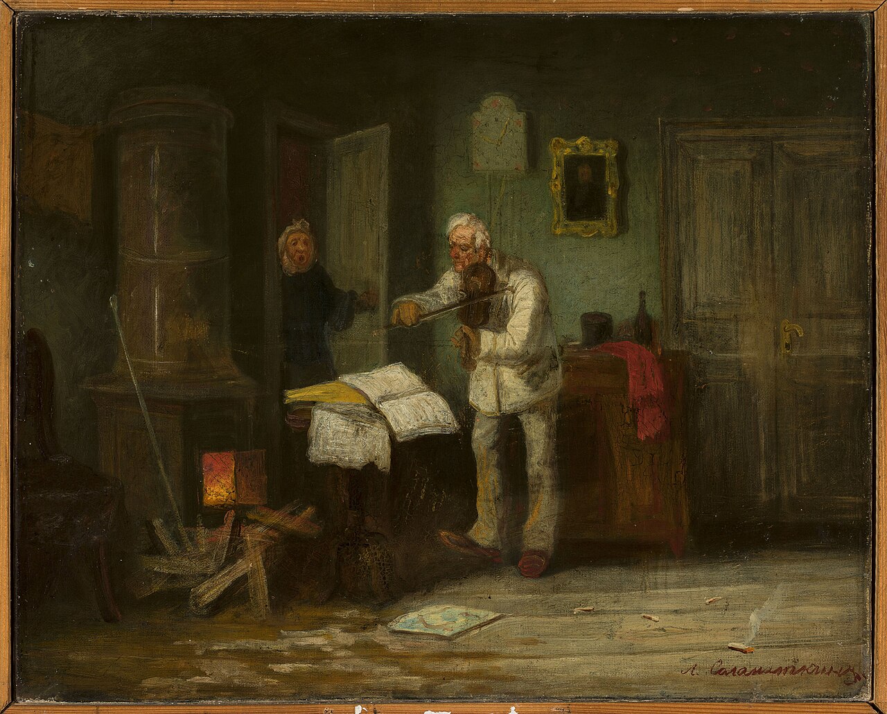 A fiddler. by Leonid Solomatkin