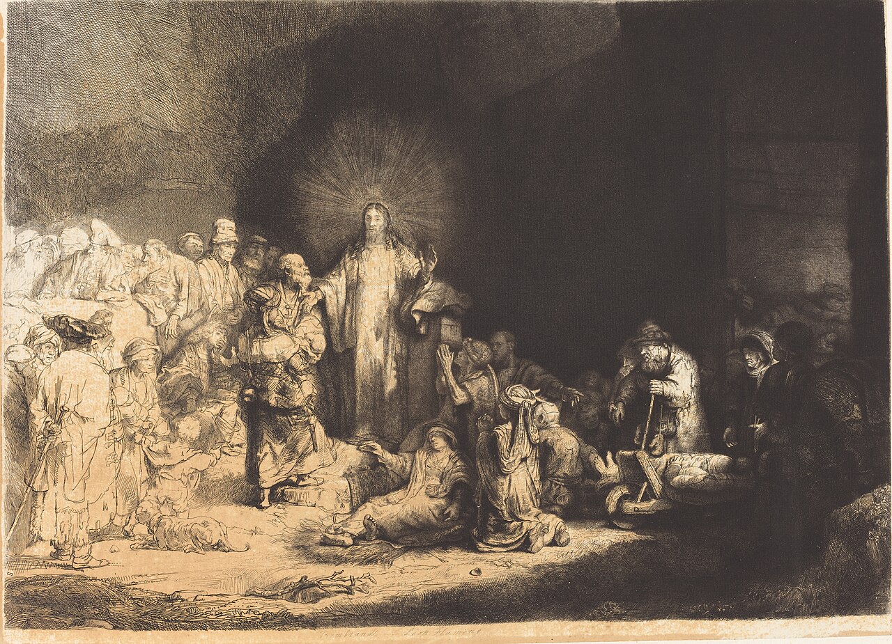 The Hundred Guilder Print by Léopold Flameng