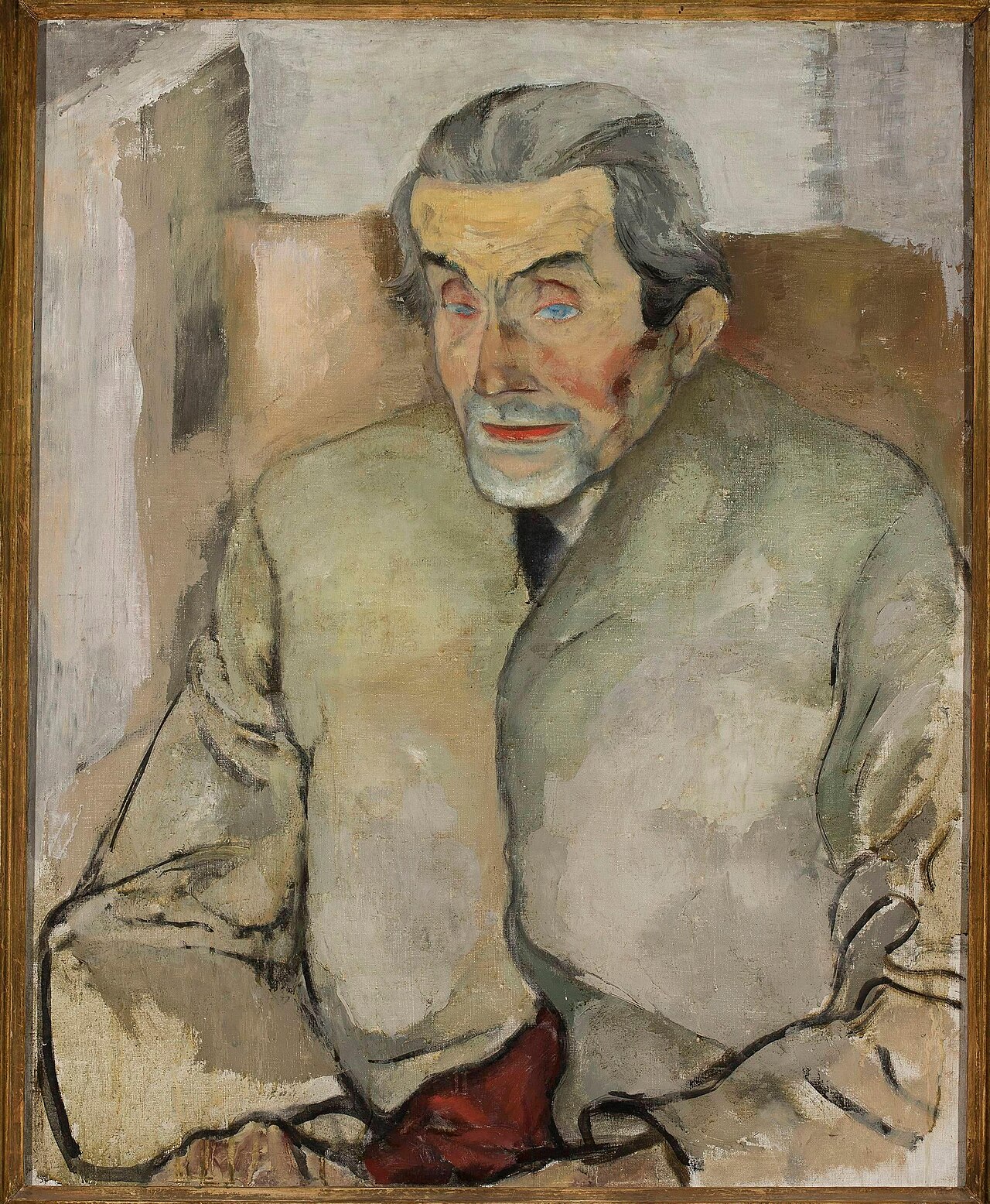 Portrait of Józef Mickiewicz by Leopold Gottlieb