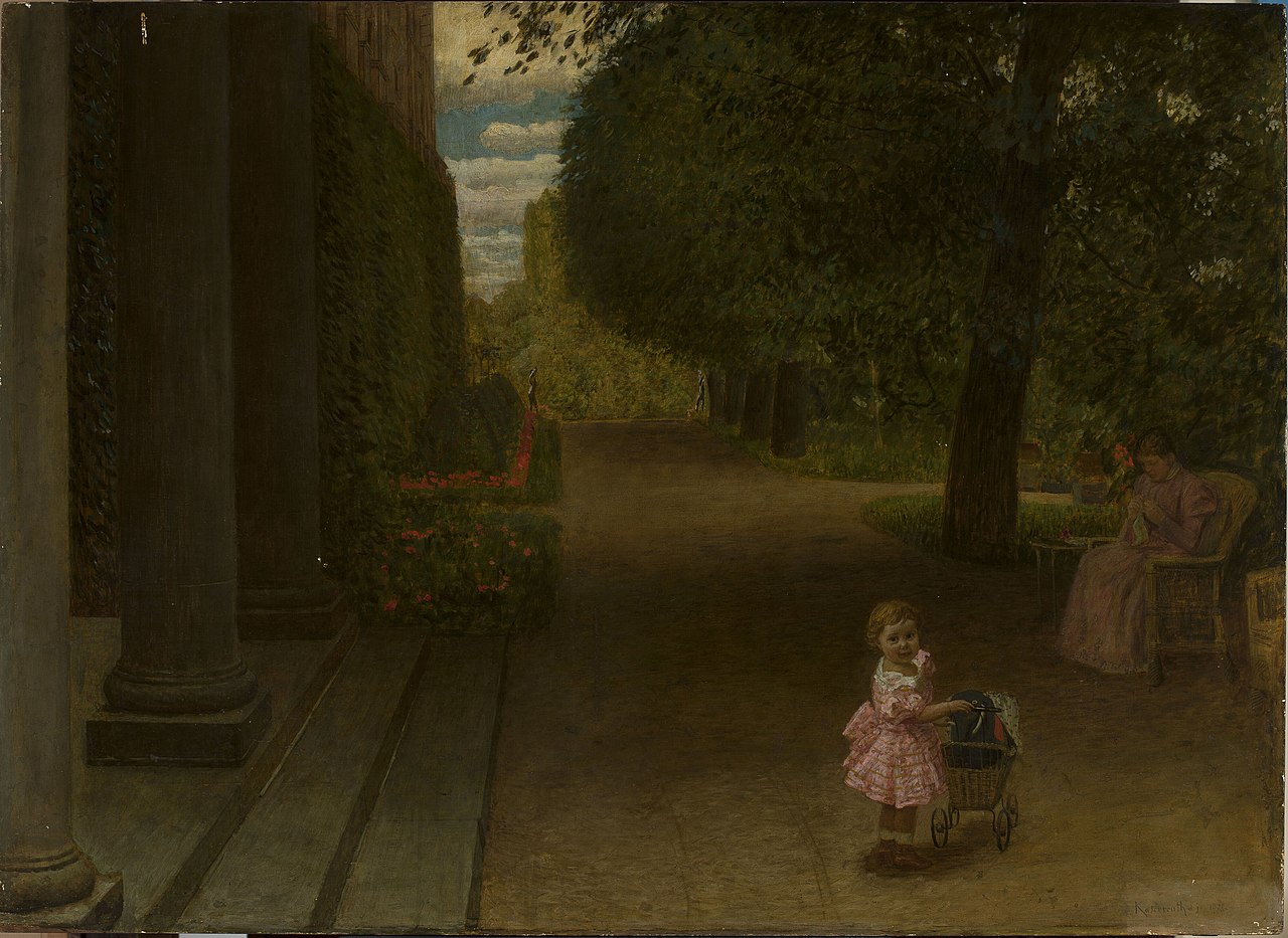 In the garden by Leopold Graf von Kalckreuth