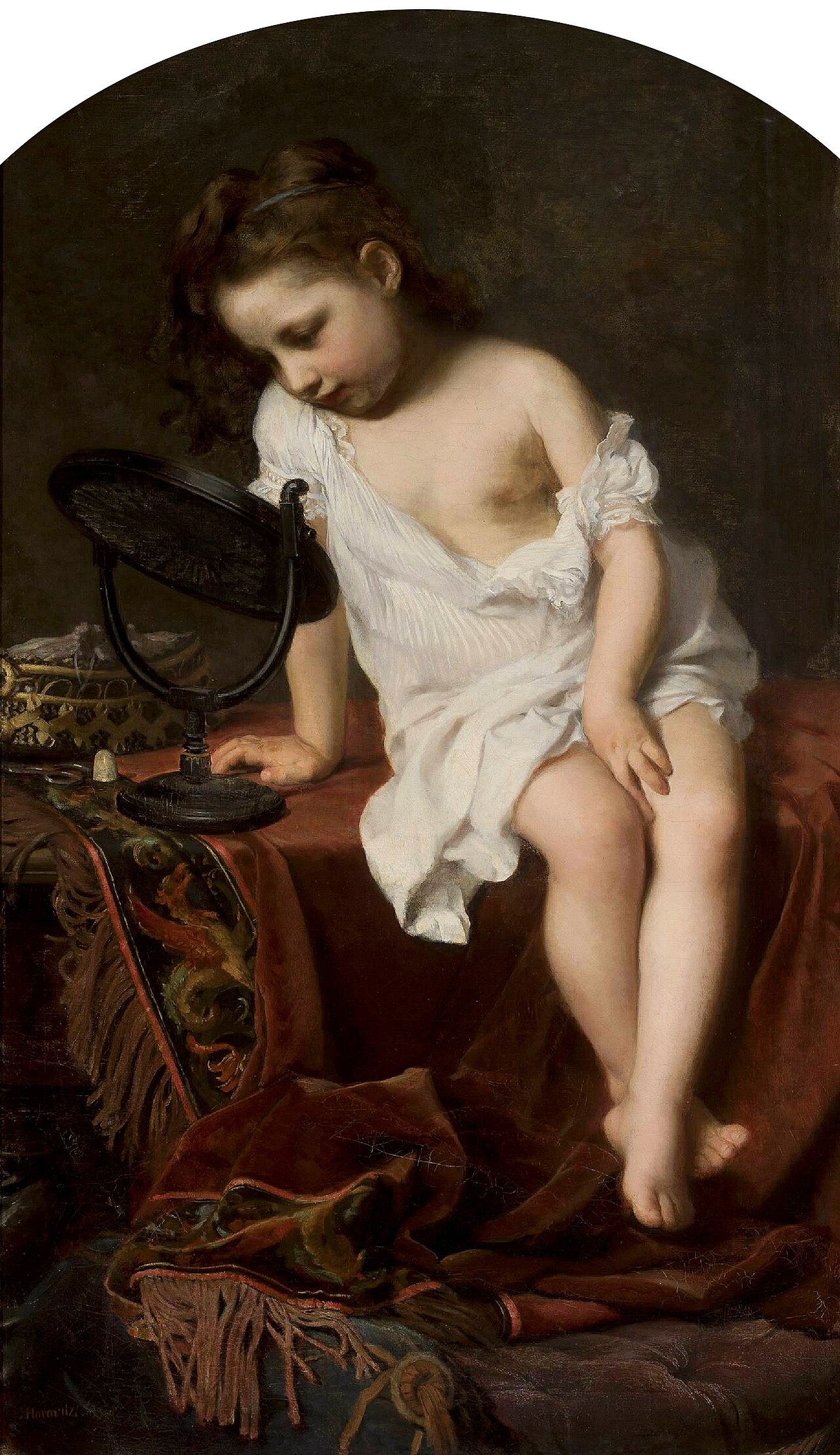 Little coquette. by Leopold Horovitz
