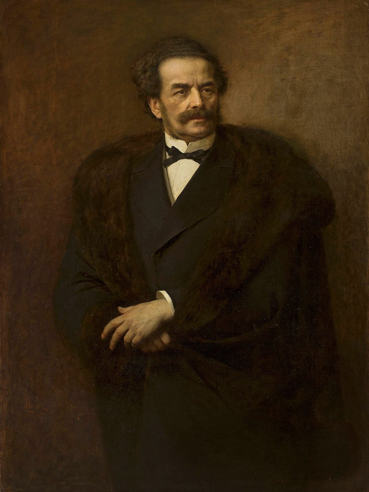 Portrait of Leopold Kronenberg. by Leopold Horovitz