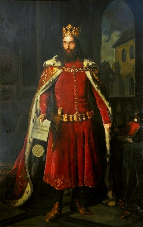 Portrait of Casimir the Great. by Leopold Loeffler