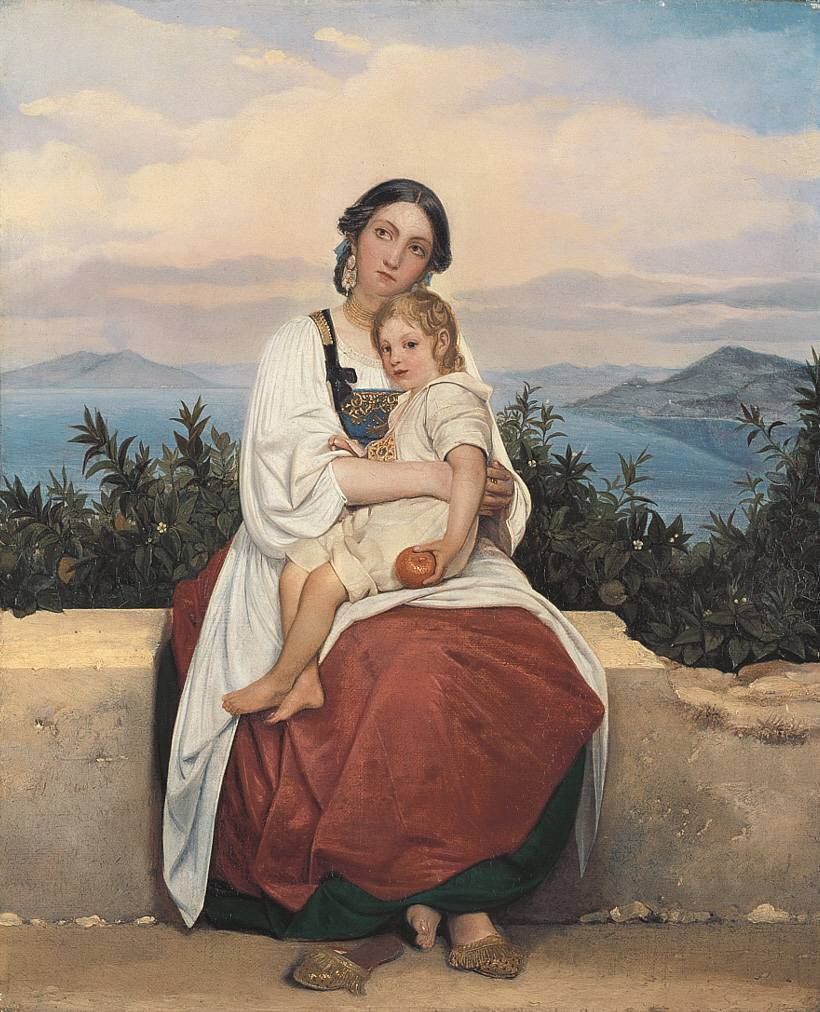 Procida woman with her child by Léopold Robert