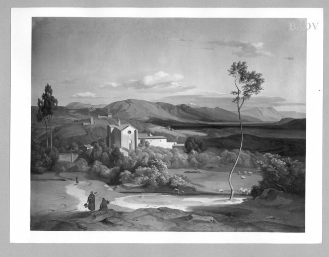 Landscape with Perugia by Leopold Rottmann