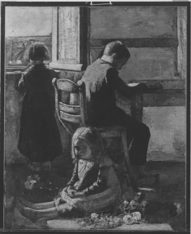 Interior with Children (the Silblings) by Lesser Ury