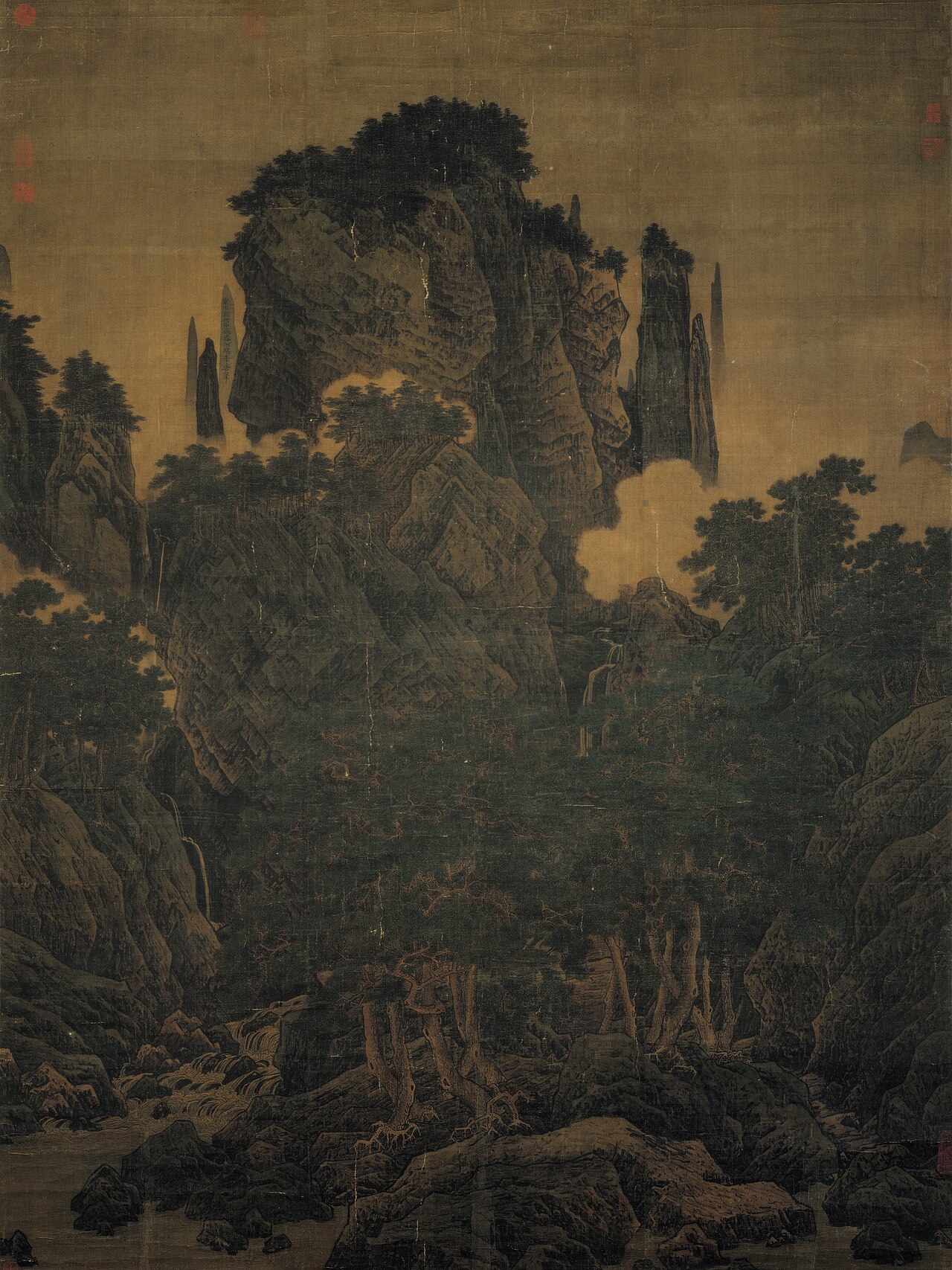 Wind in Pines Among a Myriad Valleys by Li Tang