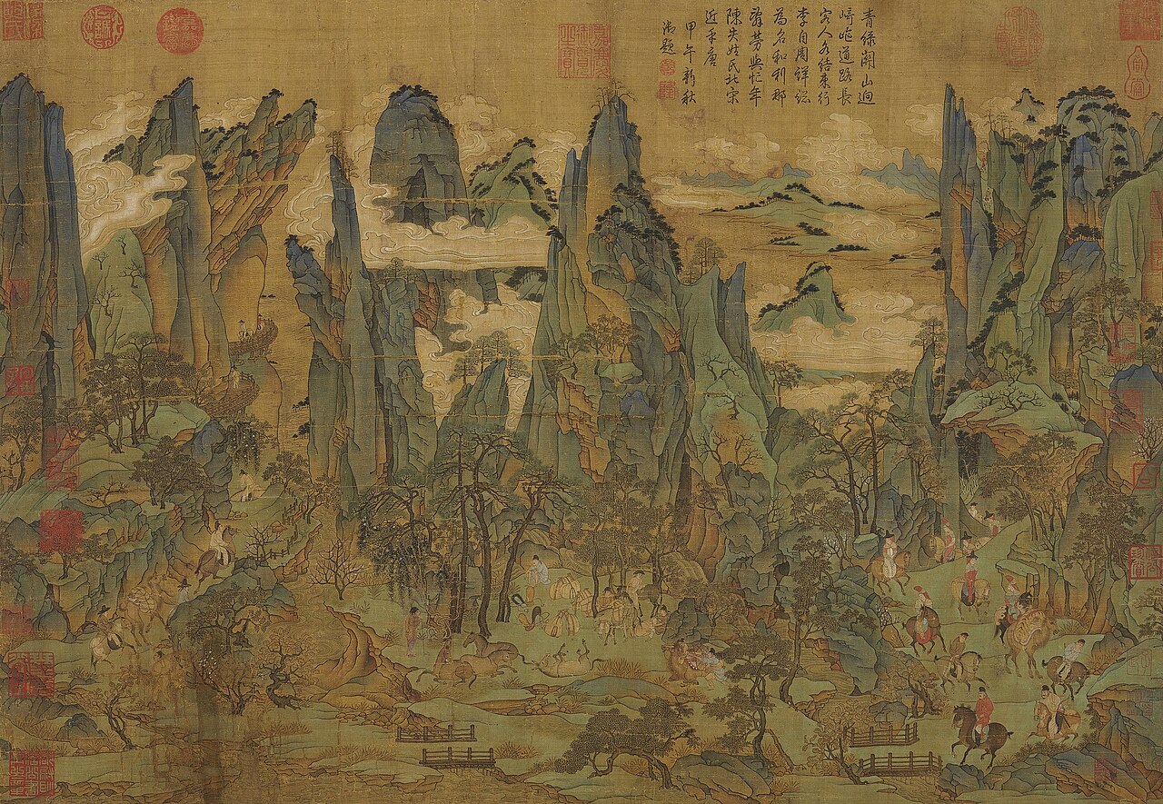 Emperor Ming-huang's Flight to Szechuan by Li Zhaodao