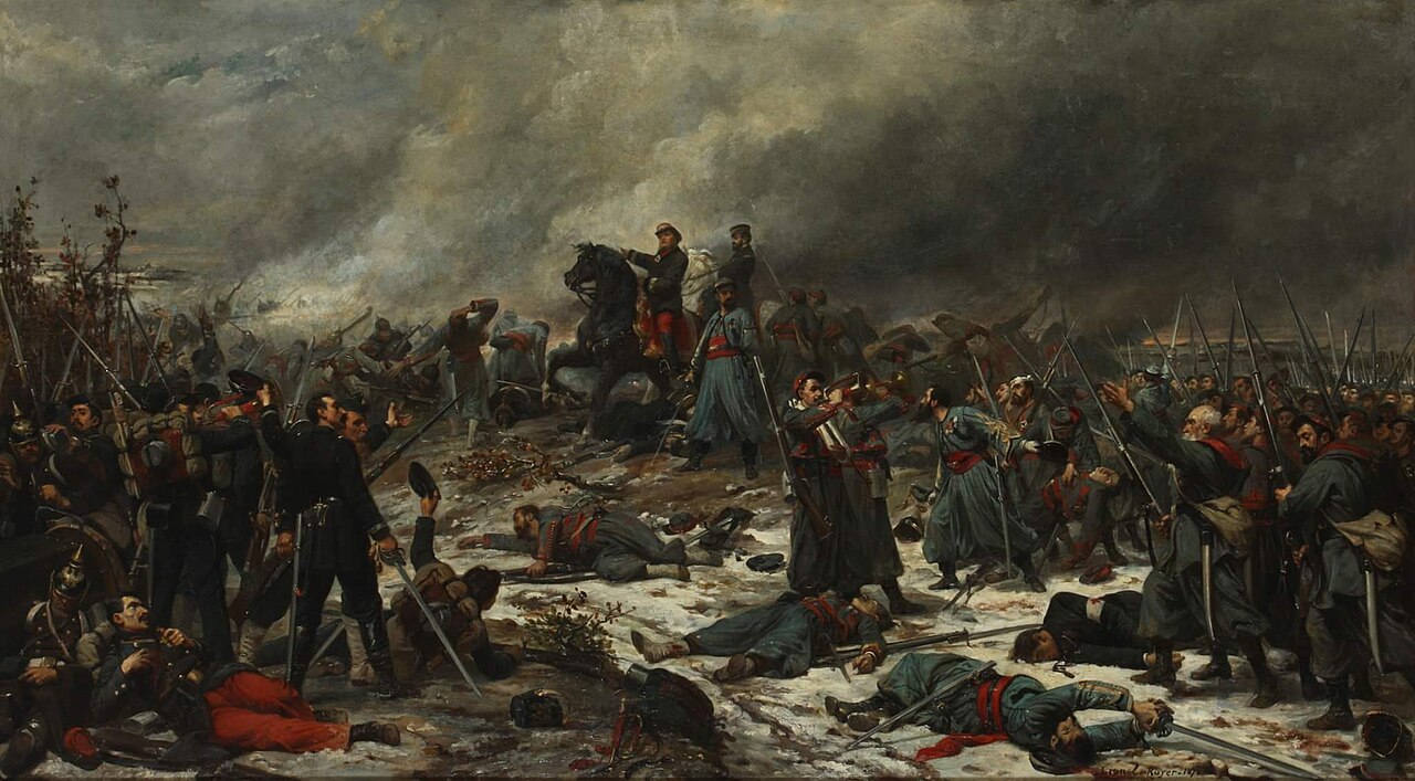 Battle of Auvours, 10 January 1871 by Lionel Royer