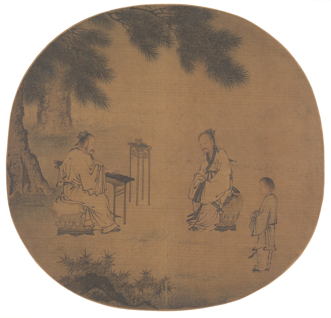 Listening to the Qin (Zither) by Liu Songnian