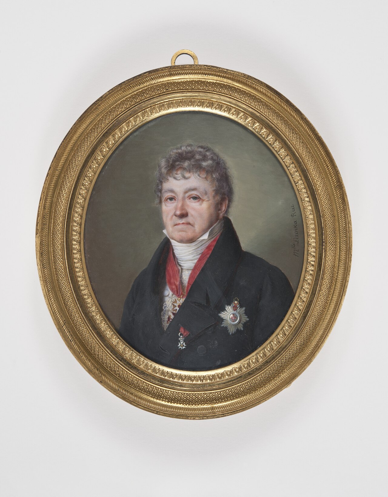 Portrait of a noble man by Lizinska de Mirbel