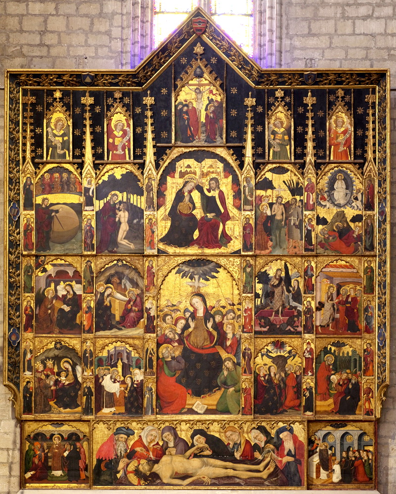 God the Holy Spirit Polyptych by Lluís Borrassà