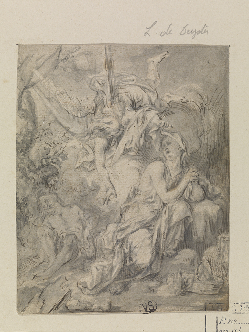 Angel appears to Hagar in the desert by Lodewijk de Deyster