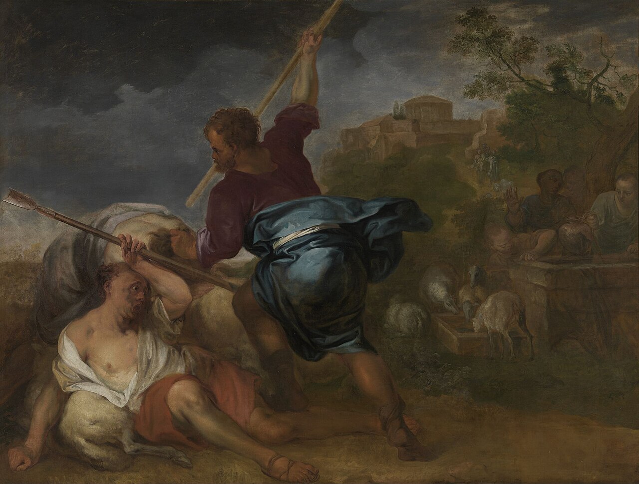 Moses defends the daughters of Jethro by Lodewijk de Deyster