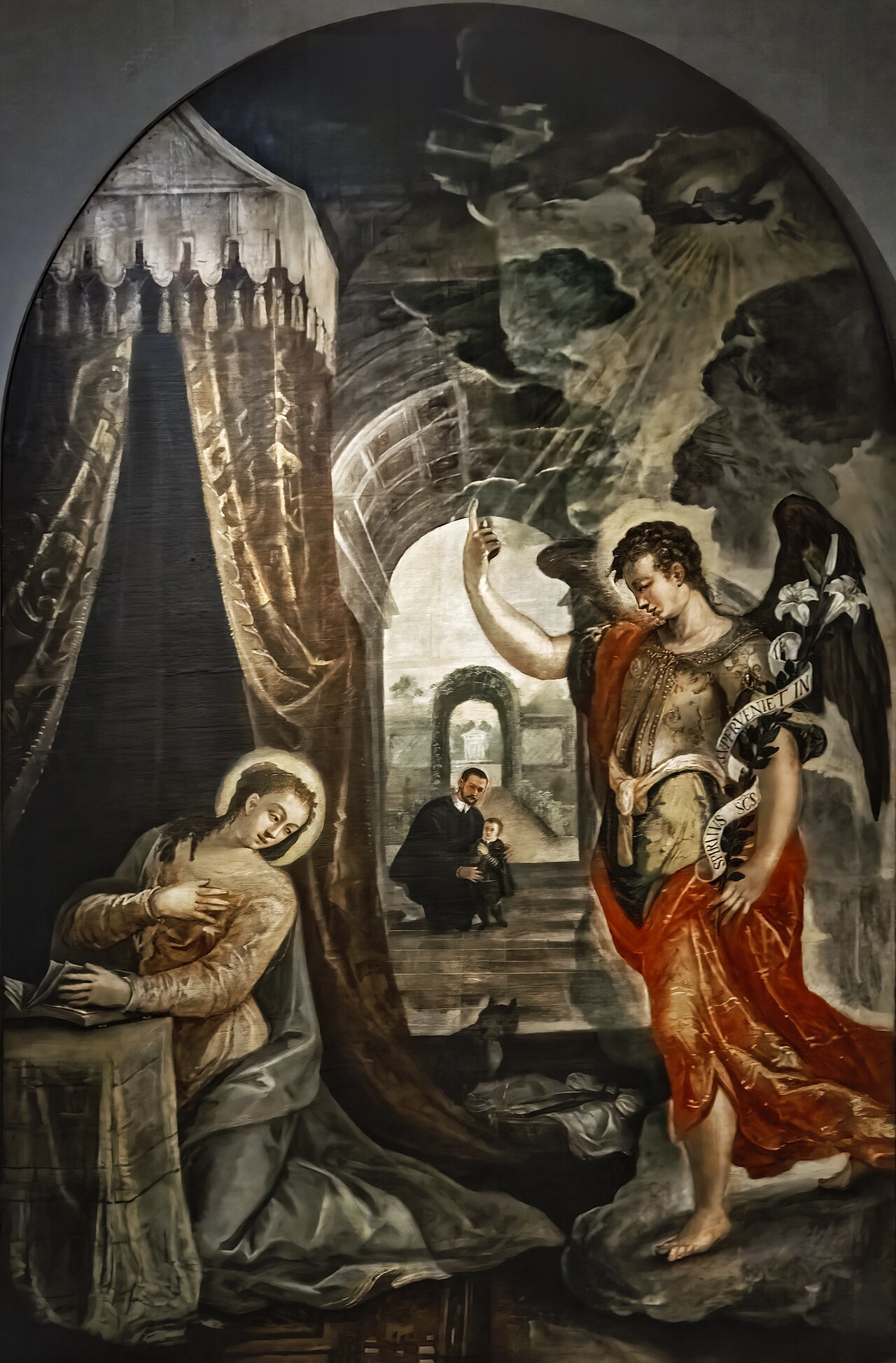 Annunciation with donor by Lodewijk Toeput