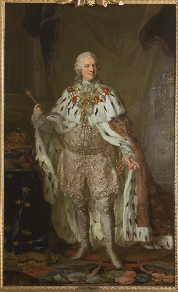 Adolf Fredrik, 1710-1771, konung av Sverige hertig av Holstein-Gottorp by Lorens Pasch the Younger