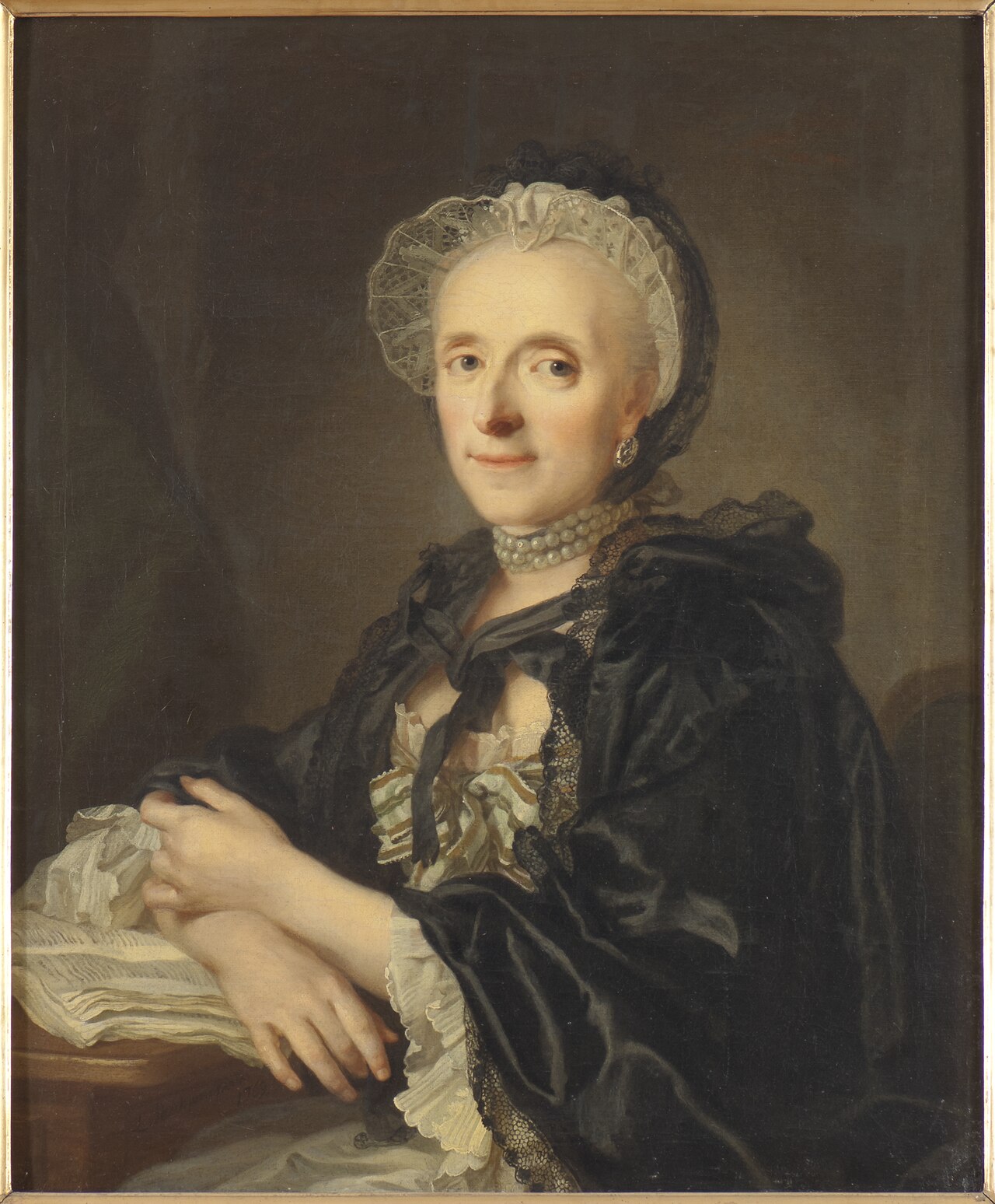 Mrs Kristina Magdalena Wargentin by Lorens Pasch the Younger