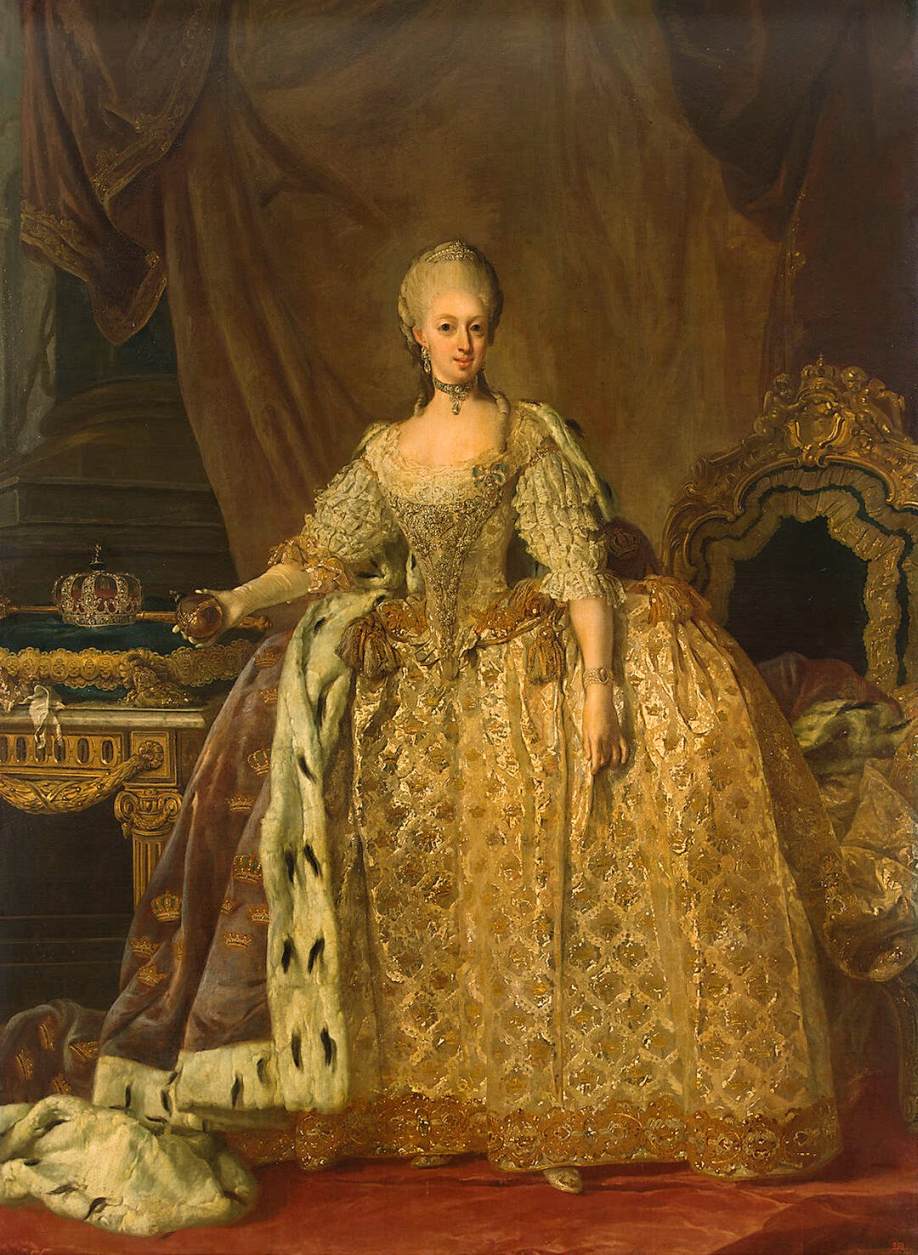 Portrait of Queen Sophie-Magdalene by Lorens Pasch the Younger
