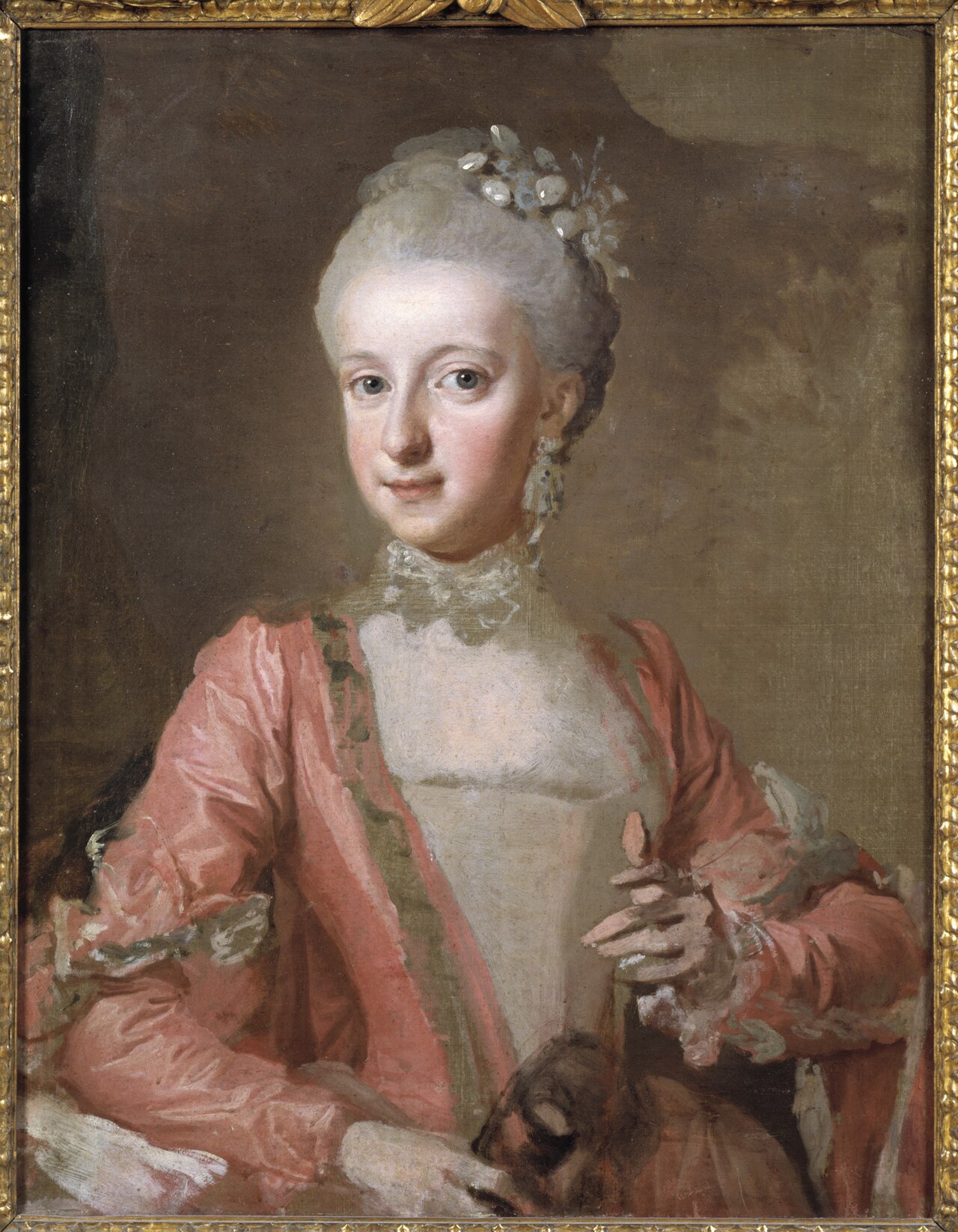Princess Sofia Albertina of Sweden (1753-18299. Uncompleted by Lorens Pasch the Younger