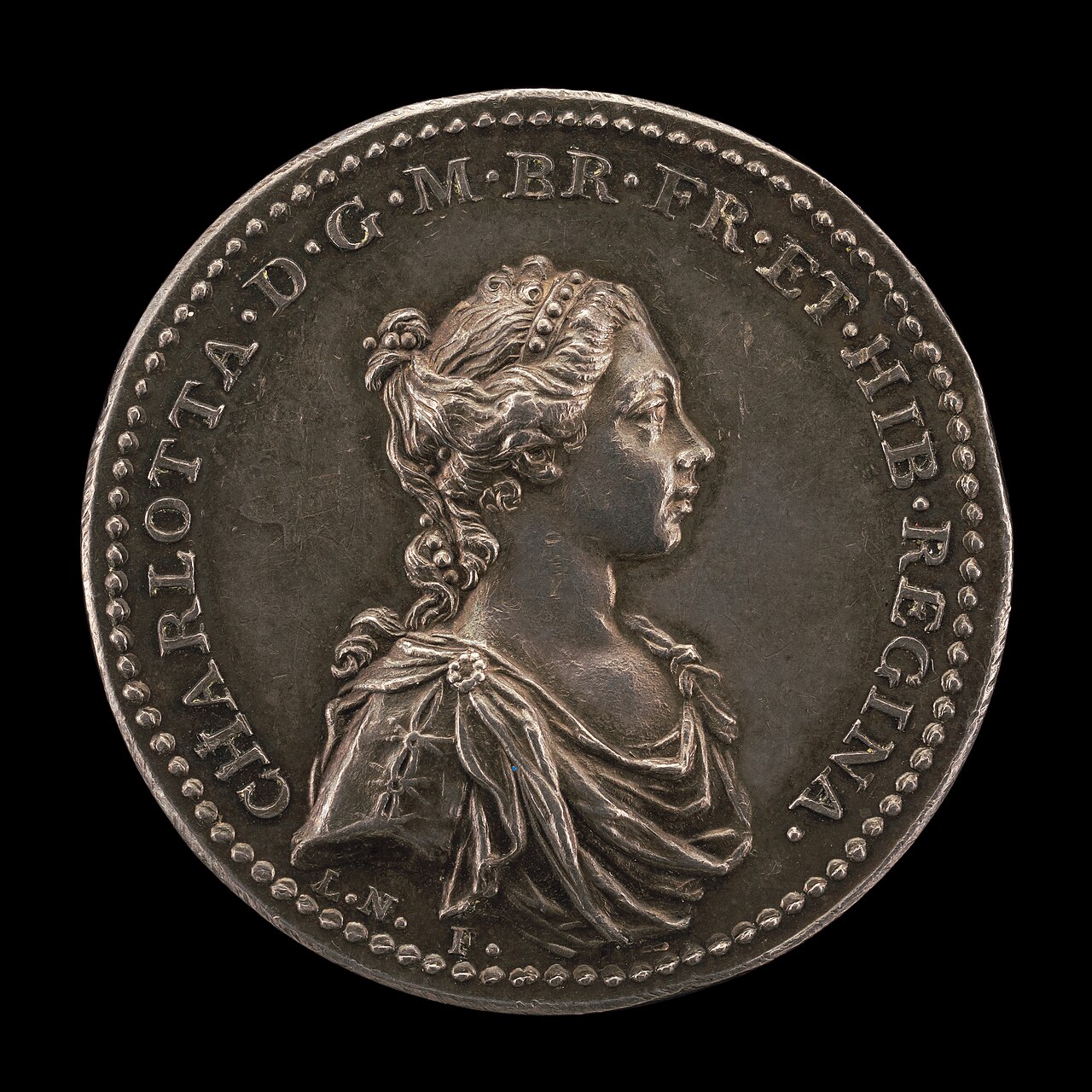 Coronation of Queen Charlotte [obverse] by Lorenz Natter