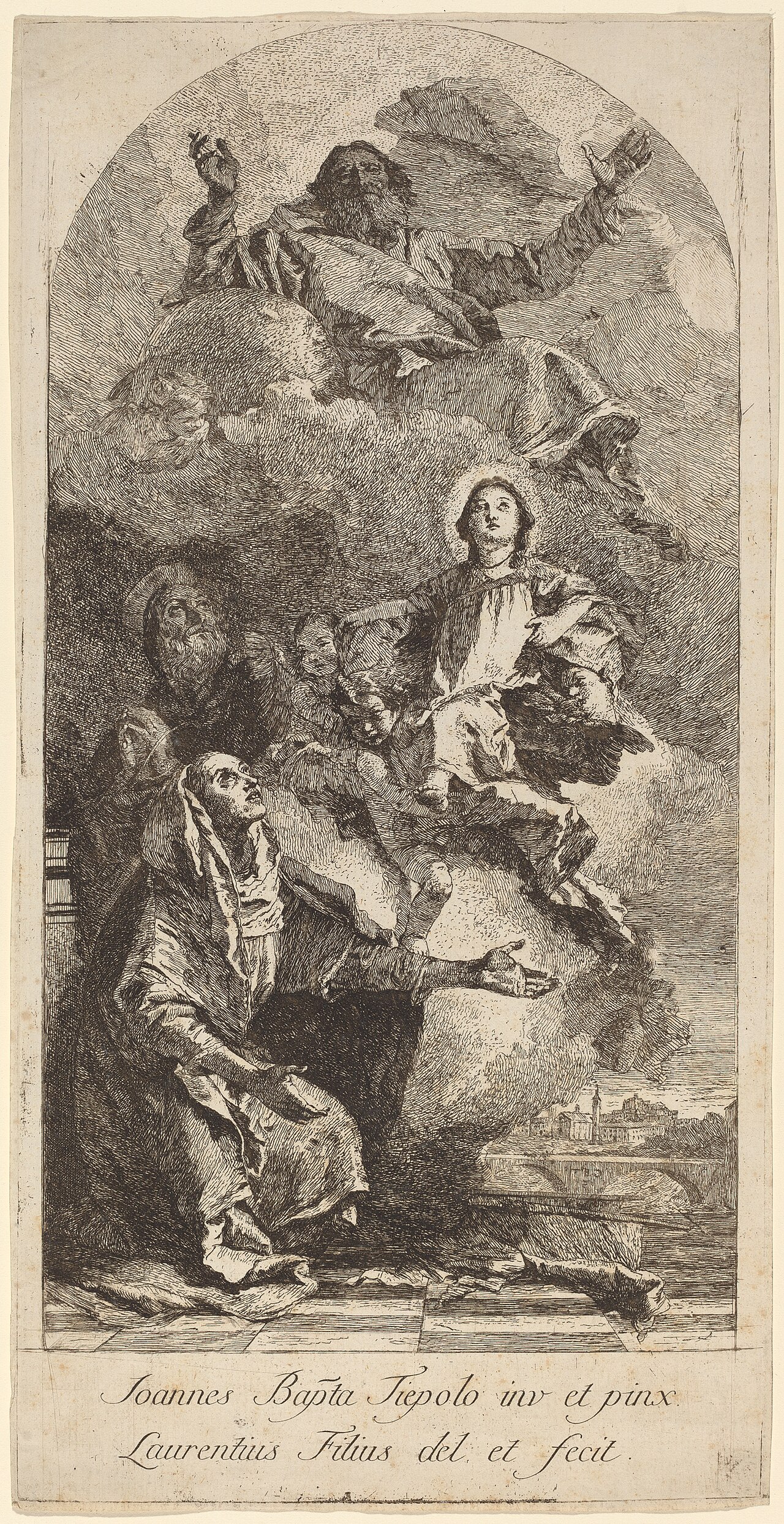 The Vision of Saint Anne by Lorenzo Baldissera Tiepolo