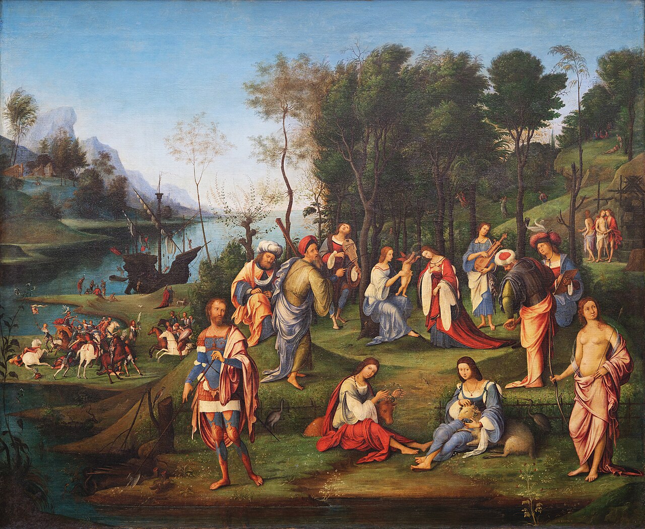 Allegory of Isabella d'Este's Coronation by Lorenzo Costa