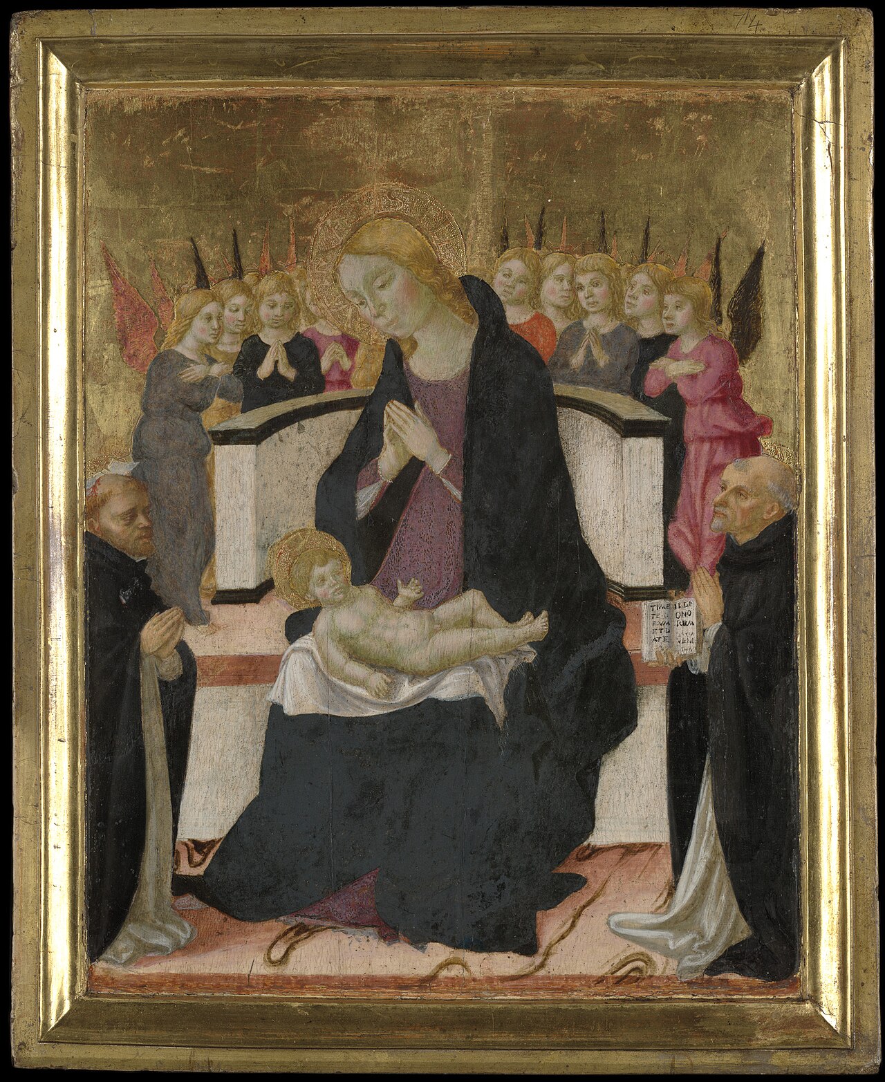 Virgin Mary and the Infant Jesus with Saints and Angel by Lorenzo d'Alessandro