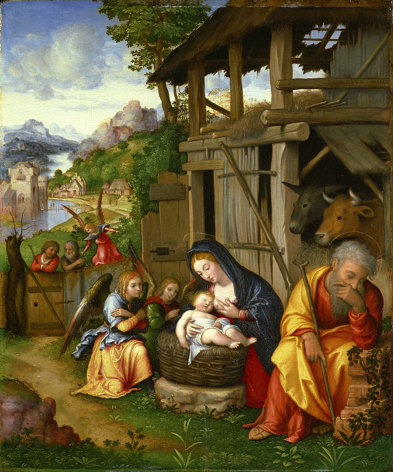 The Nativity by Lorenzo Leonbruno