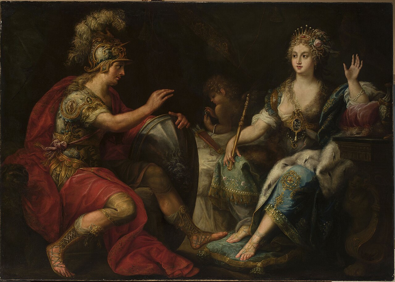 Aeneas and Dido. by Lorenzo Pasinelli