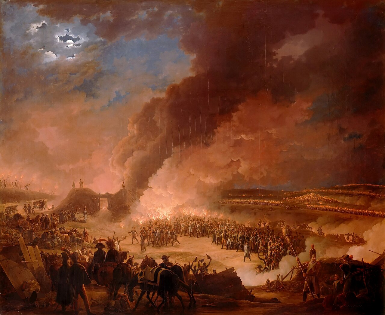 Eve of the Battle of Austerlitz, 1805 by Louis Albert Guislain Bacler d'Albe